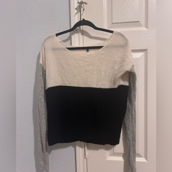 Splendid TriColor Cashmere Sweater - Picture 1 of 6